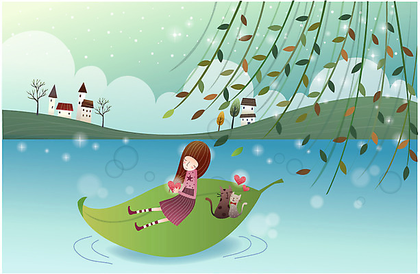 EPS 나무 구름 커플 여자 별 호수 일러스트 상상 주택 사랑 한명 사람 20대 성인 야외 건물 강 고양이 안개 하트 원형 뭉게구름 버드나무 언덕 별빛 나뭇잎배 선박 여자만 여자한명만 성인여자만 청년만 청년여자만 성인한명만 청년여자한명만 성인여자한명만 성인만 국내일러스트 자연요소 모양 도형 식물 1 건축물 감정 수상교통 배_교통 포유류 관계 날씨 청년 빛 반려동물 파일형식 벡터 구름_자연