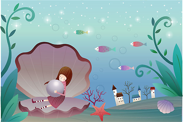 EPS 나무 커플 여자 바다 일러스트 상상 조개 불가사리 주택 사랑 어류 한명 사람 20대 성인 건물 판타지 바닷속 해저 수중 해조류 보석 공기방울 진주 가리비 여자만 여자한명만 성인여자만 청년만 청년여자만 성인한명만 청년여자한명만 성인여자한명만 성인만 국내일러스트 식물 1 건축물 감정 관계 어패류 극피동물 청년 수중동물 해양식물 광석 파일형식 벡터