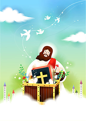 EPS 주간 구름 남자 꽃 기독교 종교 십자가 잎 일러스트 조류 사랑 한명 사람 이벤트 20대 성인 야외 건물 믿음 성경 하트 예수 비둘기 보물상자 남자만 남자한명만 성인남자만 청년만 청년남자만 청년남자한명만 성인한명만 성인남자한명만 성인만 국내일러스트 자연요소 모양 식물 동물 1 건축물 감정 종교용품 청년 신_종교 파일형식 벡터