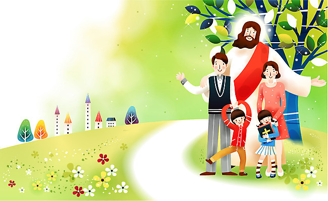 EPS 주간 나무 여자 남자 꽃 기독교 종교 길 어린이 일러스트 가족 엄마 주택 사랑 사람 소녀 이벤트 소년 여러명 야외 건물 믿음 성경 자녀 예수 아빠 언덕 가정의달 꽃길 전도 국내일러스트 자연요소 식물 건축물 감정 다수 종교용품 관계 신_종교 5월 파일형식 벡터