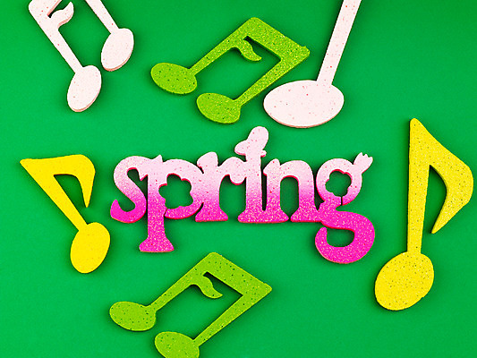 포토 JPG 스튜디오촬영 문자 기호 알파벳 영어 사계절 계절 음표 자연 사람없음 장식 단어 모형 봄 오브젝트 교구 국내포토 교육 음악 실내 생태계 파일형식