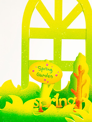 포토 JPG 스튜디오촬영 문자 기호 알파벳 영어 사계절 계절 창문 자연 잔디 초원 사람없음 장식 단어 모형 봄 오브젝트 교구 국내포토 식물 교육 실내 생태계 파일형식