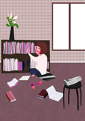 전신 PSD 라이프스타일 여자 거실 의자 일러스트 창문 휴식 책장 슬리퍼 실내 방석 한명 사람 앉기 20대 성인 취미 라이프 책 독서 꽃병 방 신문 꺼내기 여자만 여자한명만 성인여자만 청년만 청년여자만 성인한명만 청년여자한명만 성인여자한명만 성인만 국내일러스트 1 꽃 가구 신발 컨셉 모션 청년 내부 생활 간행물 뉴스 파일형식