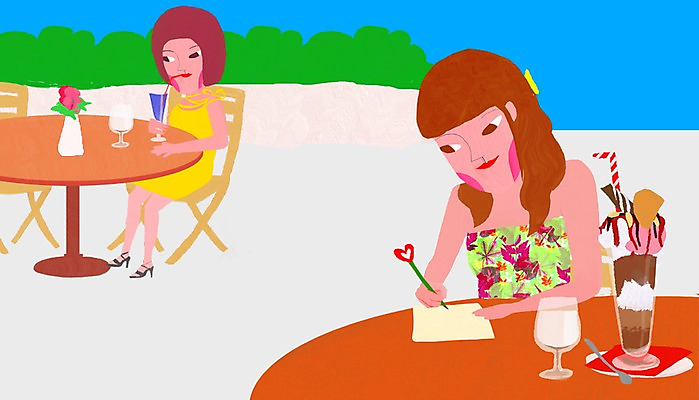 PSD 라이프스타일 여자 종이 여유 음료 음식 여행 의자 일러스트 탁자 휴가 휴식 잔 사람 야외 두명 라이프 컵 필기구 볼펜 숟가락 꽃병 카페 기록 컵받침 물컵 휴양지 파르페 노천카페 상업시설 여자만 국내일러스트 식기 꽃 감정 가구 컨셉 문구용품 디저트 수저 생활 펜 상점 장소 받침대 시설 상업 파일형식