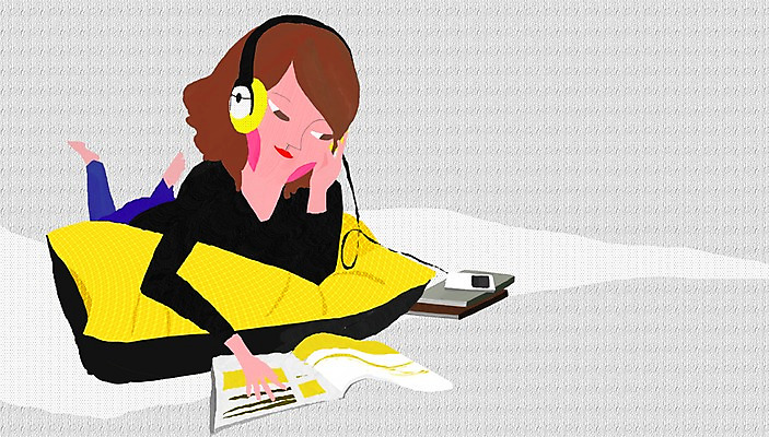 PSD 라이프스타일 응시 여자 여유 엎드리기 백그라운드 쿠션 무늬 일러스트 베개 휴식 실내 한명 사람 20대 성인 취미 라이프 책 공휴일 눕기 독서 헤드폰 음악감상 방 잡지 MP3 여자만 여자한명만 성인여자만 청년만 청년여자만 성인한명만 청년여자한명만 성인여자한명만 성인만 국내일러스트 1 시선 기념일 감정 음향기기 컨셉 침구 모션 청년 내부 생활 간행물 전자제품 감상 파일형식