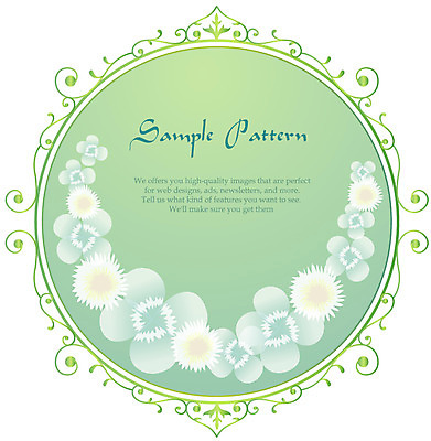 EPS 식물 문자 문양 디자인 알파벳 영어 꽃 컬러 백그라운드 무늬 꽃무늬 패턴 꽃백그라운드 일러스트 자연 식물문양 사람없음 연두색 흰색 원형 국내일러스트 도형 초록색 생태계 파일형식 벡터