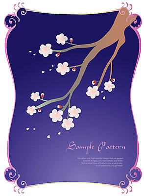 EPS 나무 식물 문자 문양 디자인 알파벳 영어 꽃잎 꽃 분홍색 컬러 백그라운드 무늬 패턴 꽃백그라운드 일러스트 봄꽃 자연 식물문양 꽃나무 틀 사람없음 사각형 보라색 벚꽃 나뭇가지 벚나무 국내일러스트 도형 봄 생태계 파일형식 벡터