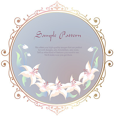 EPS 식물 문자 문양 디자인 알파벳 영어 꽃 백그라운드 무늬 패턴 꽃백그라운드 일러스트 자연 식물문양 사람없음 원형 백합 국내일러스트 도형 생태계 파일형식 벡터