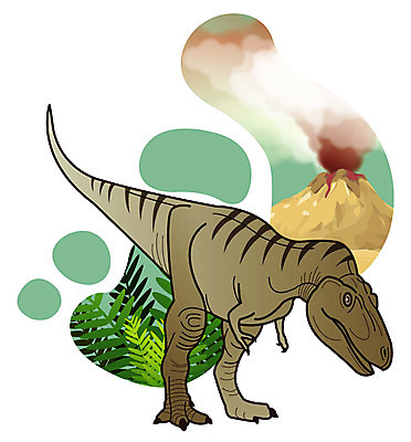 EPS 식물 동물 척추동물 캐릭터 한마리 일러스트 파충류 사람없음 풀 풀잎 연기 폭발 공룡 화산 분출 분화구 용암 화산폭발 공룡캐릭터 육식 멸종 중생대 활화산 백악기 티라노사우루스 일러캐릭터 1 잎 산 풀_식물 역사 육식공룡 파일형식 벡터