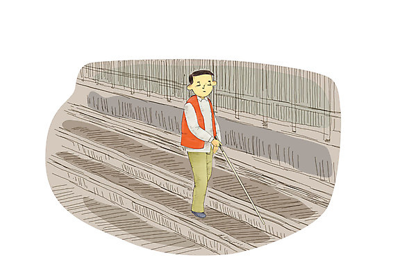 전신 PSD 남자 일러스트 지팡이 한명 사람 20대 성인 걷기 계단 장애인 사회이슈 사회복지 복지 외출 시각장애인 남자만 남자한명만 성인남자만 청년만 청년남자만 청년남자한명만 성인한명만 성인남자한명만 성인만 국내일러스트 1 컨셉 모션 청년 장애 파일형식