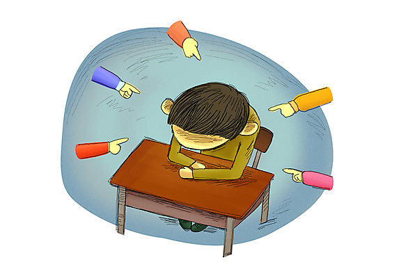 PSD 남자 초등학생 어린이 의자 일러스트 교실 한명 사람 앉기 소년 슬픔 가리킴 고독 학대 사회이슈 사회복지 복지 책상 놀림 따돌림 선입견 왕따 외톨이 편견 남자만 남자한명만 어린이만 소년만 소년한명만 국내일러스트 1 학생 교육 감정 가구 컨셉 학교 모션 손짓 파일형식