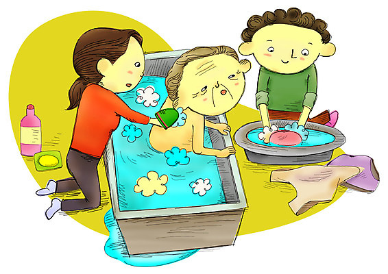 PSD 학생 여자 노년 남자 할머니 일러스트 욕조 사람 세명 목욕 봉사 도움 자원봉사자 씻기 빨래 무릎꿇기 사회이슈 사회복지 복지 아줌마 비누 사회복지사 독거노인 때밀기 때밀이 때수건 복지시설 생활보호대상자 세숫대야 소외계층 저소득층 노인만 성인만 씻겨주기 국내일러스트 직업 중년 컨셉 가사 모션 성인 위생용품 청결 보호 시설 주부 계급 파일형식