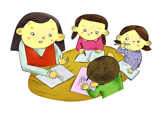 PSD 학생 여자 어린이교육 교육 남자 어린이 일러스트 탁자 수업 사람 소녀 소년 여러명 상반신 성인 연필 펜 교사 공책 메모지 봉사 사회이슈 사회복지 복지 공부방 사회복지사 국내일러스트 직업 가구 다수 컨셉 문구용품 학용품 필기구 사무용품 도움 파일형식