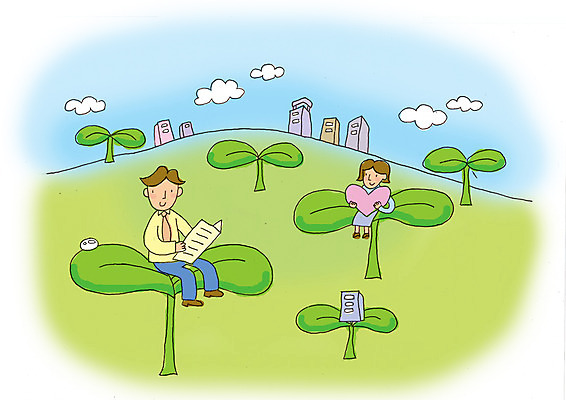 주간 전신 PSD 식물 구름 여자 남자 일러스트 비즈니스 하늘 사랑 들기 사람 앉기 빌딩 야외 두명 건물 새싹 하트 업무 직장인 비즈니스맨 비즈니스우먼 작업실 신문 언덕 국내일러스트 자연요소 모양 직업 건축물 감정 모션 간행물 작업 뉴스 파일형식