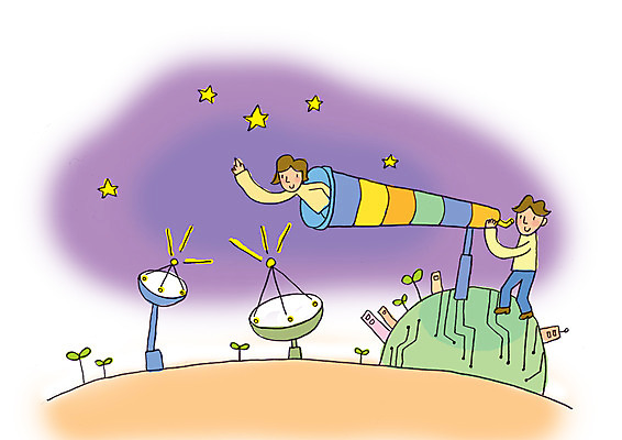 PSD 식물 여자 남자 별 일러스트 비즈니스 통신 첨단산업 사람 빌딩 두명 건물 새싹 망원경 인공위성 관찰 업무 직장인 비즈니스맨 비즈니스우먼 회로판 관측 위성안테나 우주관측 국내일러스트 자연요소 직업 건축물 산업 모션 안테나 작업 파일형식