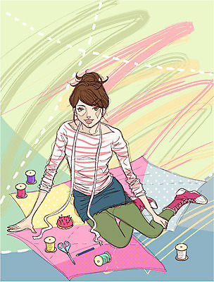 EPS 직업 여자 백그라운드 일러스트 가위 줄자 한명 사람 20대 성인 연필 직물 바늘 실 전문직 디자이너 패션디자이너 바늘꽂이 재단 여자만 여자한명만 성인여자만 청년만 청년여자만 성인한명만 청년여자한명만 성인여자한명만 성인만 국내일러스트 1 문구용품 학용품 자 청년 필기구 도구 꽂이 파일형식 벡터