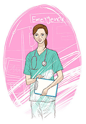 EPS 직업 여자 유니폼 일러스트 청진기 병원 한명 사람 20대 성인 치료 간호사 전문직 서류판 응급실 여자만 여자한명만 성인여자만 청년만 청년여자만 성인한명만 청년여자한명만 성인여자한명만 성인만 국내일러스트 1 옷 의학 의료기기 청년 사무용품 의료진 파일형식 벡터