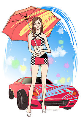 EPS 모델 직업 여자 포즈 일러스트 우산 자동차 한명 사람 20대 성인 전문직 양산 스포츠카 나레이터모델 레이싱걸 레이싱모델 여자만 여자한명만 성인여자만 청년만 청년여자만 성인한명만 청년여자한명만 성인여자한명만 성인만 국내일러스트 1 육상교통 청년 파일형식 벡터
