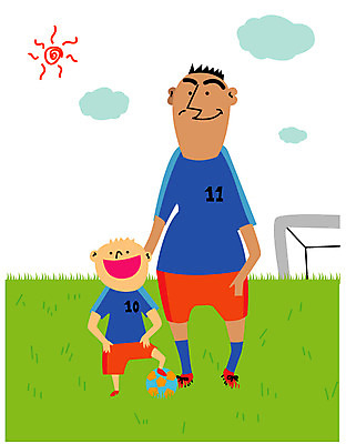 EPS 라이프스타일 남자 어린이 일러스트 축구공 가족 사람 잔디 야외 두명 태양 축구 아빠 축구장 골대 즐거움 축구복 남자만 국내일러스트 자연요소 식물 감정 공 축구용품 스포츠시설 관계 생활 운동복 구기 파일형식 벡터