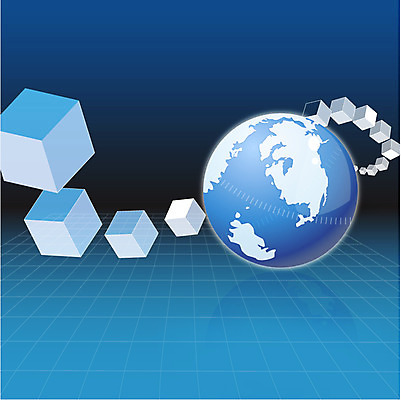 EPS 지구 컬러 백그라운드 일러스트 디지털백그라운드 비즈니스 사람없음 그래픽 파란색 상자 세계 3D 우주 디지털 행성 입체 눈금 정사각형 육면체 격자 눈금선 홀로그램 국내일러스트 도형 무늬 디지털합성 파일형식 벡터