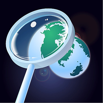 EPS 지구 과학 백그라운드 일러스트 디지털백그라운드 비즈니스 돋보기 실험기구 사람없음 그래픽 세계 우주 디지털 행성 관찰 확대 우주과학 관측 국내일러스트 모션 파일형식 벡터