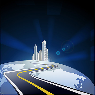 EPS 시설물 건축 도로 길 지구 백그라운드 일러스트 디지털백그라운드 비즈니스 교통시설 미래 빌딩 사람없음 건물 그래픽 세계 우주 디지털 고층빌딩 어둠 행성 미래도시 국내일러스트 건축물 교통 컨셉 도시 시설 파일형식 벡터