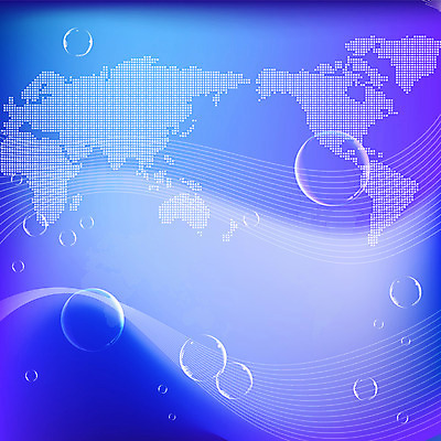 EPS 물결 컬러 백그라운드 세계지도 지도 일러스트 디지털백그라운드 비즈니스 사람없음 그래픽 파란색 세계 디지털 물방울 공기방울 국내일러스트 파일형식 벡터