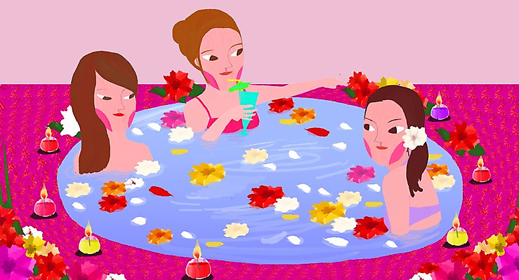 PSD 라이프스타일 여자 꽃잎 꽃 음료 일러스트 초 촛불 휴식 욕조 실내 건강 사람 상반신 라이프 세명 뷰티 건강관리 스파 목욕 피부관리 향초 아로마테라피 반신욕 피로회복 여자만 국내일러스트 식물 컨셉 관리 내부 생활 청결 테라피 회복 파일형식