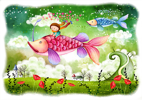 PSD 나무 식물 구름 남자 꽃잎 꽃 길 초등학생 어린이 여행 일러스트 상상 주택 어류 한명 사람 소년 야외 건물 판타지 목도리 비행 덩굴 열대어 언덕 양귀비 남자만 남자한명만 어린이만 소년만 소년한명만 국내일러스트 자연요소 1 학생 건축물 잡화 수중동물 파일형식