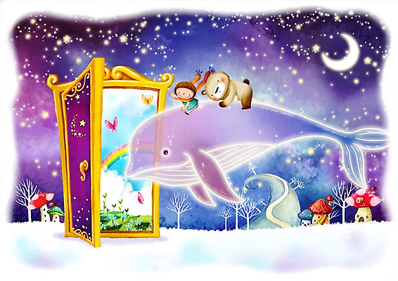 PSD 나무 식물 동물 구름 남자 별 길 초등학생 어린이 나비 무지개 일러스트 곰 상상 주택 한명 사람 소년 판타지 문 목도리 버섯 달 비행 고래 언덕 버섯집 마법문 남자만 남자한명만 어린이만 소년만 소년한명만 국내일러스트 자연요소 1 학생 잡화 곤충 포유류 건물 수중동물 파일형식