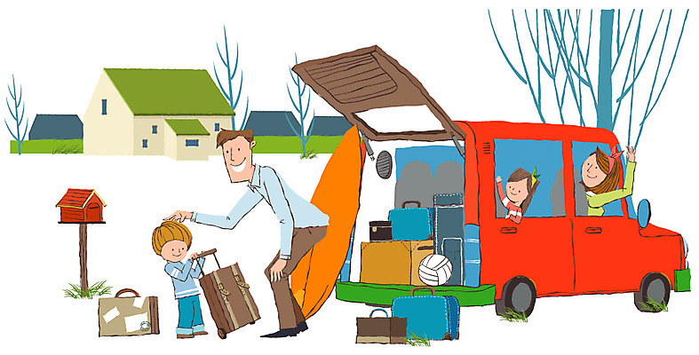 EPS 나무 식물 여자 남자 딸 아들 어린이 여행 가방 일러스트 공 가족 자동차 엄마 가족여행 주택 사람 소녀 소년 여러명 야외 건물 소풍 마을 캐리어 여행가방 우체통 서핑보드 아빠 배구공 국내일러스트 건축물 잡화 육상교통 스포츠용품 다수 관계 야외활동 보드_스포츠 배구 파일형식 벡터