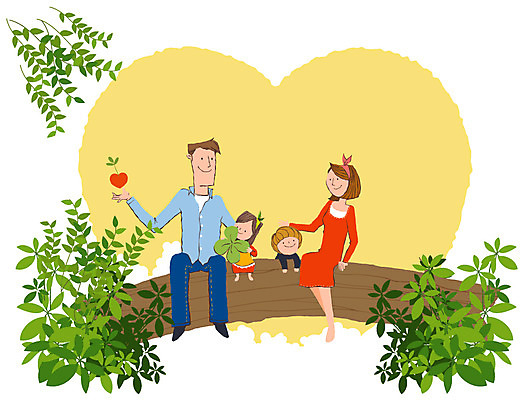 EPS 나무 식물 여자 남자 딸 아들 어린이 일러스트 가족 엄마 나뭇잎 사랑 사람 소녀 소년 여러명 야외 소풍 하트 풀 아빠 네잎클로버 클로버 통나무 국내일러스트 모양 감정 다수 잎 관계 야외활동 파일형식 벡터