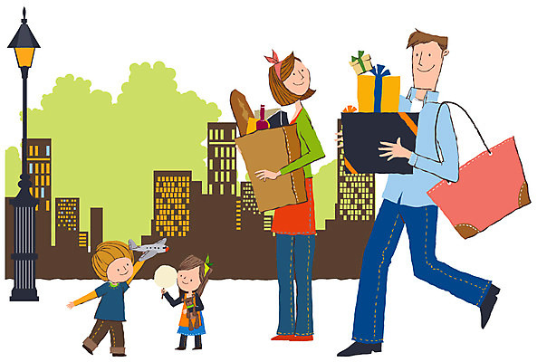 EPS 공공시설 여자 남자 딸 아들 음료 어린이 빵 가로등 가방 일러스트 가족 엄마 조명 비행기 선물 사람 풍경 소녀 빌딩 소년 여러명 야외 건물 선물상자 쇼핑 장보기 상자 장난감 소풍 과자 도시 아빠 솜사탕 국내일러스트 건축물 잡화 음식 다수 관계 항공교통 디저트 대중교통 야외활동 시설 파일형식 벡터