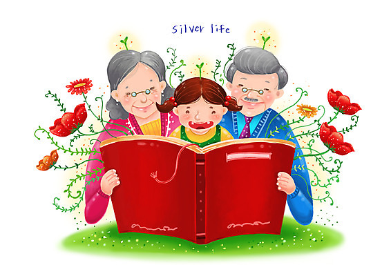 PSD 식물 문자 라이프스타일 알파벳 영어 여자 할아버지 노년 남자 꽃 할머니 어린이 일러스트 페인터 손녀 미소 웃음 들기 사람 소녀 상반신 성인 라이프 책 세명 실버라이프 노후 독서 새싹 실버 복지 손주 노인복지 안경낌 국내일러스트 안경 가족 모션 페인팅 표정 생활 사회이슈 파일형식