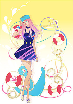 EPS 모자 문양 라이프스타일 잡화 드레스 계절 원피스 여자 패션 밧줄 포즈 신발 무늬 일러스트 팔찌 한명 사람 20대 성인 라이프 여름 쇼핑 유행 스카프 튜브 닻 마린룩 로퍼 여자만 여자한명만 성인여자만 청년만 청년여자만 성인한명만 청년여자한명만 성인여자한명만 성인만 국내일러스트 1 옷 줄 장신구 청년 생활 목도리 파일형식 벡터