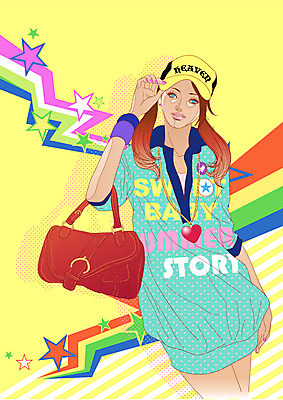 EPS 모자 문양 라이프스타일 계절 원피스 여자 패션 별 포즈 무늬 가방 일러스트 목걸이 팔찌 한명 사람 20대 성인 라이프 여름 쇼핑 유행 핸드백 배지 아대 여자만 여자한명만 성인여자만 청년만 청년여자만 성인한명만 청년여자한명만 성인여자한명만 성인만 국내일러스트 자연요소 1 잡화 옷 장신구 청년 생활 파일형식 벡터