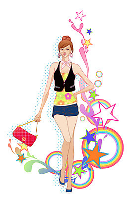 EPS 문양 라이프스타일 계절 여자 패션 별 포즈 무지개 무늬 가방 일러스트 한명 사람 20대 성인 라이프 여름 쇼핑 유행 귀걸이 스카프 핸드백 최고 조끼 원형 워킹 핫팬츠 여자만 여자한명만 성인여자만 청년만 청년여자만 성인한명만 청년여자한명만 성인여자한명만 성인만 국내일러스트 자연요소 도형 1 잡화 장신구 바지 청년 생활 목도리 외투 파일형식 벡터