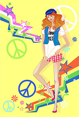 EPS 모자 문양 라이프스타일 계절 여자 패션 꽃 별 구두 포즈 티셔츠 무늬 일러스트 한명 사람 20대 성인 라이프 여름 쇼핑 유행 최고 조끼 핫팬츠 여자만 여자한명만 성인여자만 청년만 청년여자만 성인한명만 청년여자한명만 성인여자한명만 성인만 국내일러스트 자연요소 식물 1 잡화 신발 셔츠 바지 청년 생활 외투 파일형식 벡터