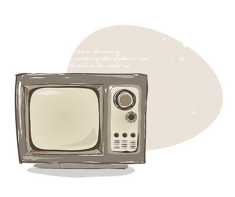 EPS 아이콘 사람없음 전자제품 텔레비전 가전제품 골동품 엔틱아이콘 2D아이콘 앤티크 파일형식 벡터