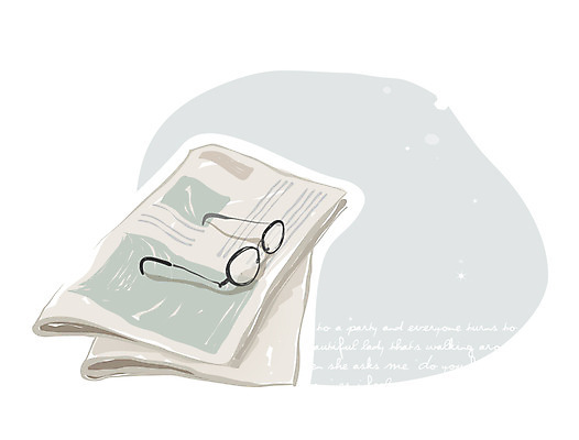 EPS 아이콘 잡화 안경 사람없음 신문 엔틱아이콘 2D아이콘 간행물 앤티크 뉴스 파일형식 벡터