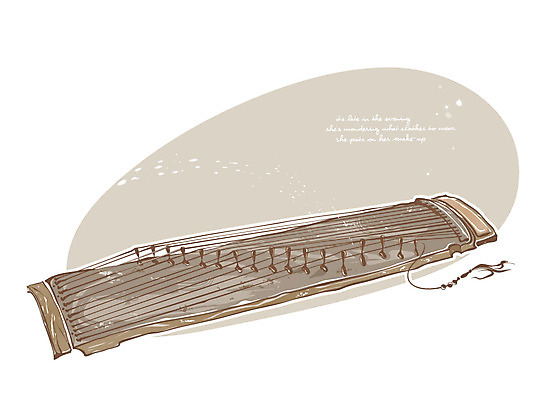 EPS 아이콘 악기 음악 현악기 국악기 사람없음 엔틱아이콘 가야금 2D아이콘 문화예술 국악 앤티크 파일형식 벡터