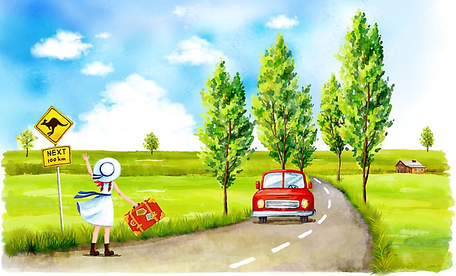 주간 전신 PSD 나무 식물 구름 모자 여자 도로 길 여행 백그라운드 가방 일러스트 교통시설 자동차 청소년 하늘 휴가 주택 알림판 한명 서기 사람 초원 야외 건물 10대 여행가방 표지판 가로수 안식처 차잡기 히치하이킹 여자만 여자한명만 십대만 십대여자만 십대여자한명만 국내일러스트 자연요소 1 건축물 잡화 육상교통 교통 모션 휴식 잡기 시설 파일형식