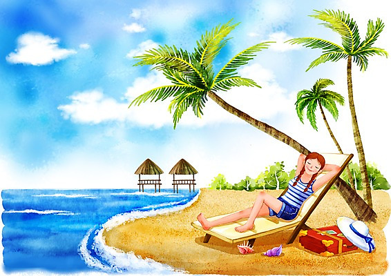 주간 전신 PSD 나무 식물 구름 모자 여자 여유 모래 바다 여행 백그라운드 의자 가방 일러스트 청소년 하늘 휴가 휴식 한명 사람 해변 야외 10대 모래사장 야자수 눕기 여행가방 소라 선탠 선베드 방갈로 안식처 여자만 여자한명만 십대만 십대여자만 십대여자한명만 국내일러스트 자연요소 1 잡화 감정 가구 컨셉 모션 숙소 어패류 파일형식