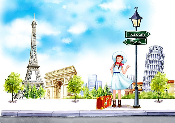 주간 전신 PSD 나무 식물 구름 모자 건축물 공공시설 여자 유럽 도로 길 외국문화 여행 백그라운드 가로등 가방 일러스트 교통시설 청소년 하늘 휴가 알림판 한명 서기 사람 빌딩 야외 건물 10대 여행가방 이탈리아 세계문화유산 프랑스 표지판 세계여행 에펠탑 이탈리아문화 피사의사탑 개선문 파리_프랑스 길가 안식처 여자만 여자한명만 십대만 십대여자만 십대여자한명만 국내일러스트 자연요소 1 잡화 건축 나라 문화 교통 모션 휴식 세계 문화재 시설 파리 랜드마크 유럽문화 파일형식