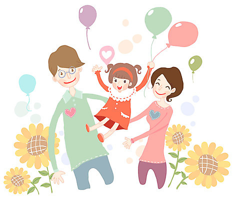 EPS 식물 라이프스타일 여자 남자 꽃 딸 행복 어린이 일러스트 가족 엄마 해바라기 사랑 사람 소녀 이벤트 야외 세명 부모 소풍 자녀 하트 원형 아빠 핵가족 가정의달 풍선 국내일러스트 모양 도형 감정 관계 생활 야외활동 5월 파일형식 벡터