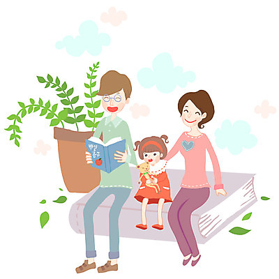 EPS 식물 구름 라이프스타일 여자 남자 딸 행복 화분 어린이 인형 잎 일러스트 가족 엄마 사람 소녀 책 세명 부모 독서 곰인형 자녀 하트 풀 아빠 핵가족 동화책 구름모양 국내일러스트 자연요소 모양 감정 관계 생활 파일형식 벡터 구름_자연