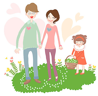 EPS 식물 라이프스타일 여자 남자 딸 행복 어린이 일러스트 가족 엄마 사랑 사람 소녀 잔디 초원 야외 세명 부모 소풍 바구니 손잡기 자녀 하트 풀 아빠 핵가족 꽃바구니 국내일러스트 모양 꽃 감정 관계 모션 생활 야외활동 파일형식 벡터