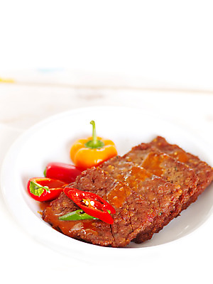 포토 JPG 스튜디오촬영 접시 한식 음식 고추 반찬 피망 파프리카 한국 요리 사람없음 구이 떡갈비 국내포토 식기 아시아 채소 실내 파일형식