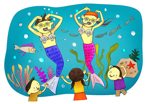 PSD 동물 응시 계절 여자 어린이교육 교육 남자 초등학생 어린이 일러스트 방학 불가사리 여름방학 어류 사람 소녀 소년 여러명 성인 수중 바다동물 산호 물안경 즐거움 공기방울 수족관 관람 인어 국내일러스트 학생 시선 감정 바다 다수 휴가 극피동물 수중동물 자포동물 수영용품 파일형식 여름_계절