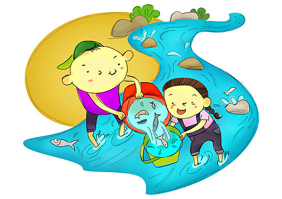 PSD 계절 여자 남자 초등학생 어린이 일러스트 물놀이 방학 땋은머리 여름방학 어류 서기 들기 사람 소녀 소년 야외 두명 돌_바위 조약돌 개울 붓기 양동이 담기 고기잡이 어린이만 국내일러스트 학생 헤어스타일 모션 놀이 휴가 어업 강 수중동물 파일형식 여름_계절